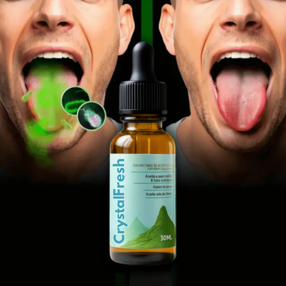 CrystalFresh™ | Gotas naturales que eliminan el mal aliento al instante 💧 ¡PROMO 2X1!